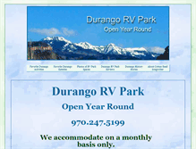 Tablet Screenshot of durangorvpark.com